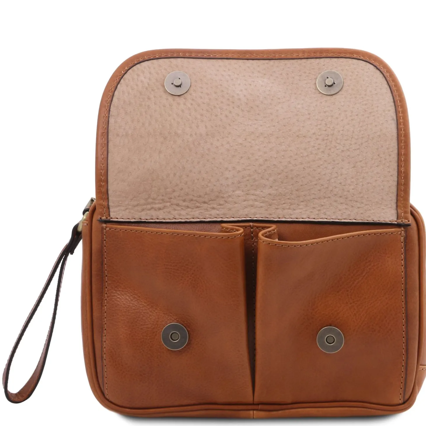 Handgelenktasche/Herrentasche aus Leder