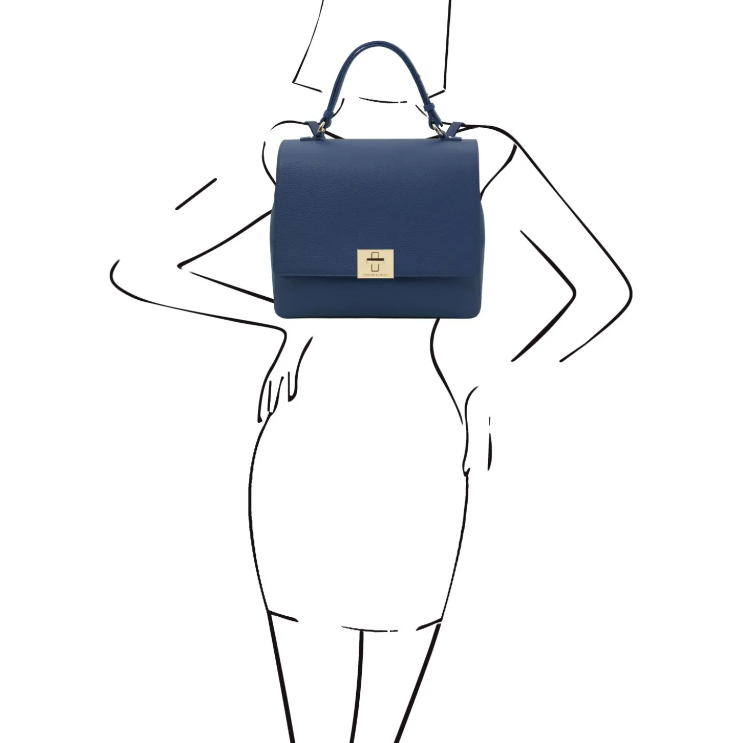 Handtasche aus Kalbsleder