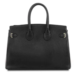 Handtasche aus Leder mit Goldfarbenen Beschläge