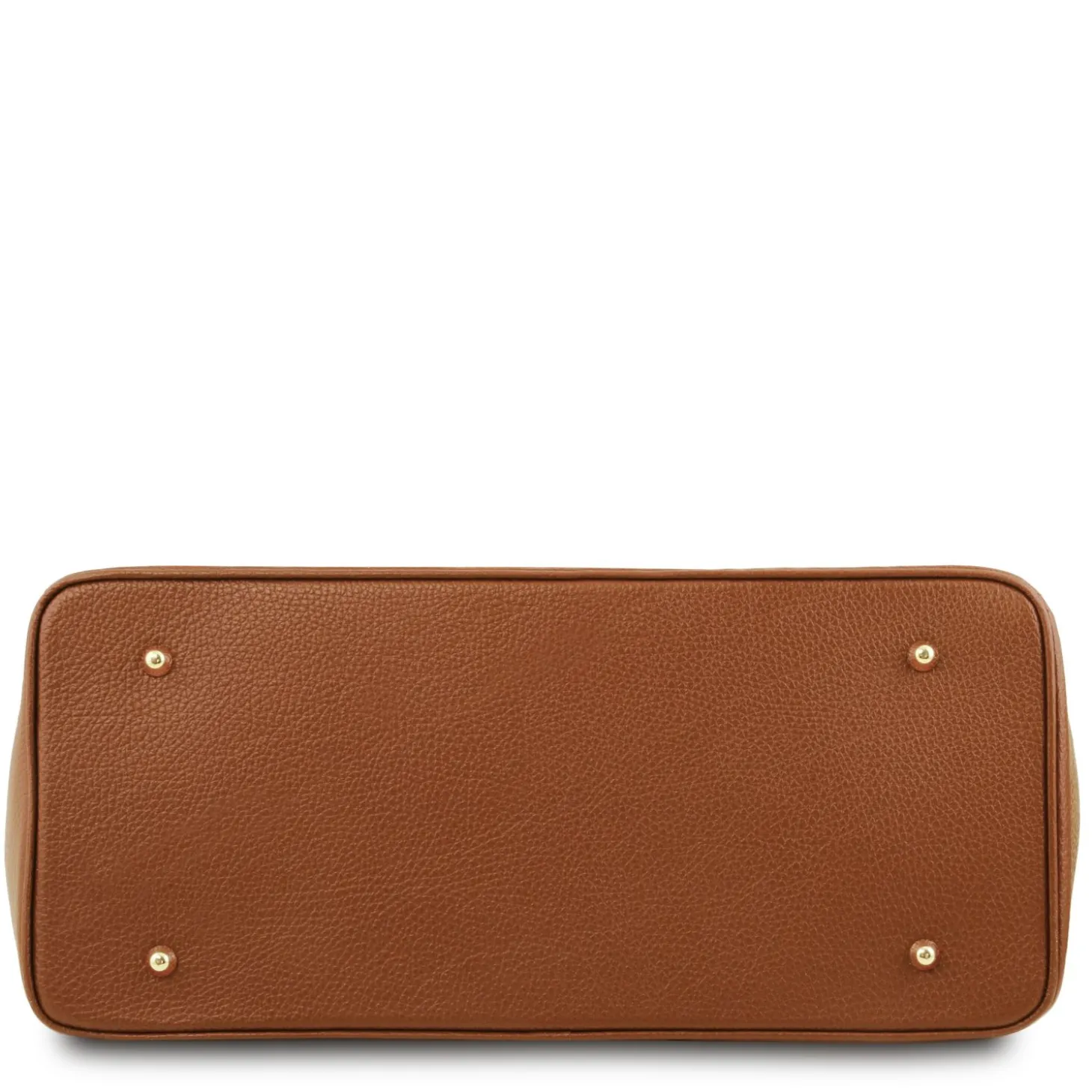 Handtasche aus Leder mit Goldfarbenen Beschläge