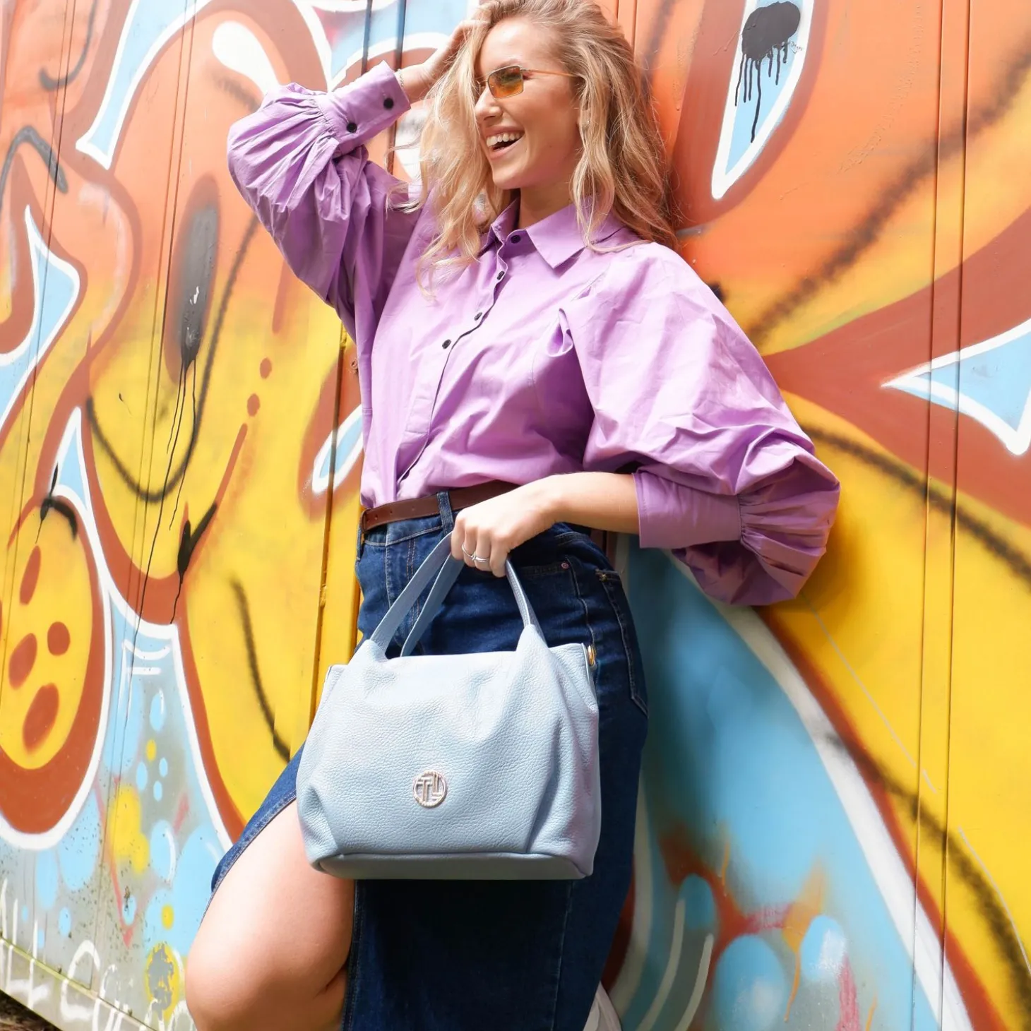 Handtasche aus Weichem Leder