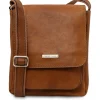 Herrentasche aus Leder mit Vordertasche
