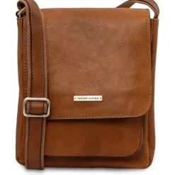 Herrentasche aus Leder mit Vordertasche