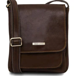 Herrentasche aus Leder mit Vordertasche