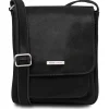 Herrentasche aus Leder mit Vordertasche