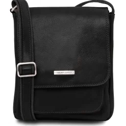 Herrentasche aus Leder mit Vordertasche