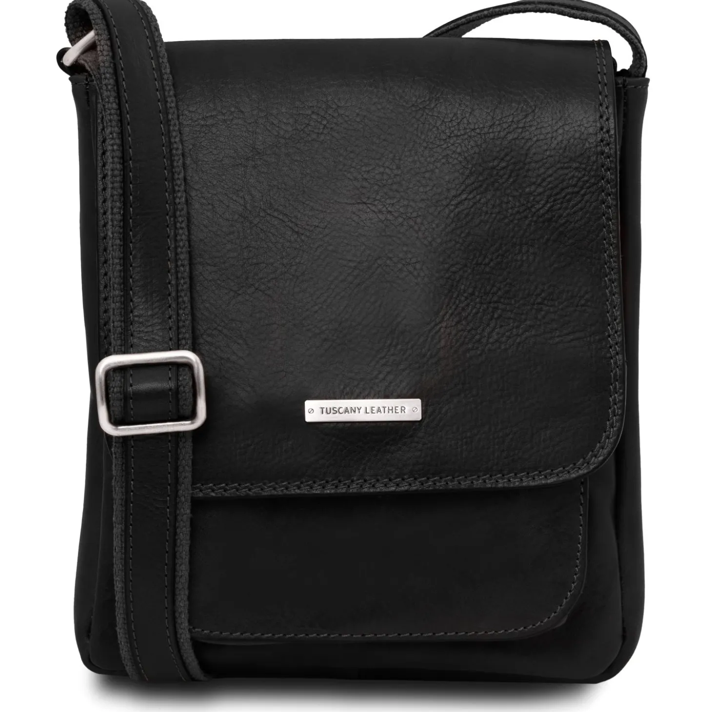 Herrentasche aus Leder mit Vordertasche