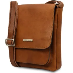 Herrentasche aus Leder mit Vordertasche