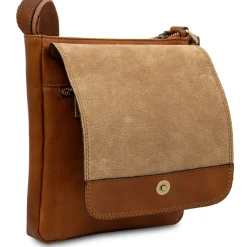 Herrentasche aus Leder mit Vordertasche