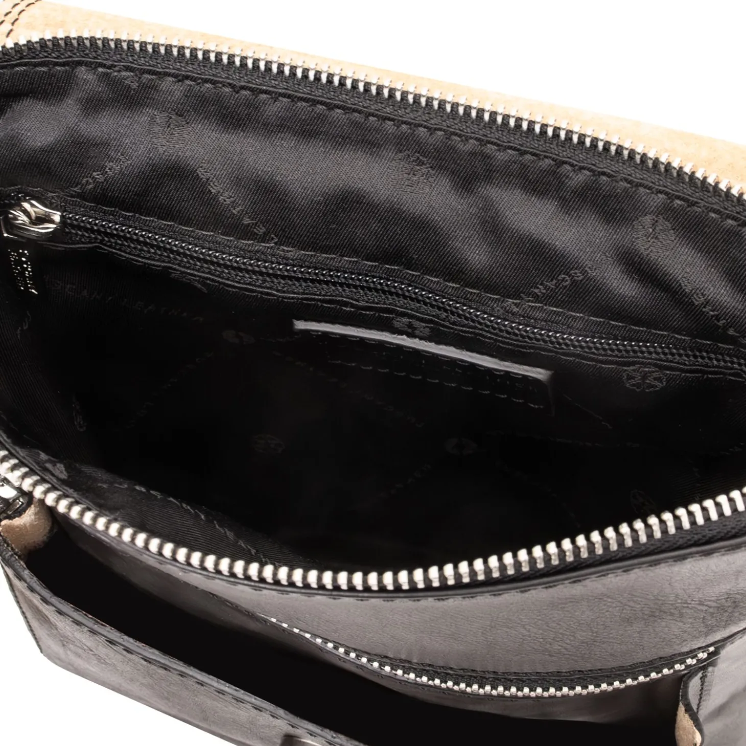 Herrentasche aus Leder mit Vordertasche