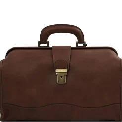 Klassische Doktortasche aus Leder mit Schnalle
