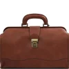 Klassische Doktortasche aus Leder mit Schnalle