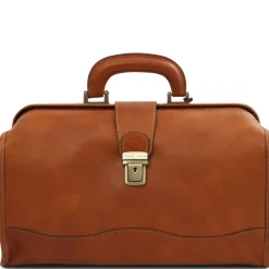 Klassische Doktortasche aus Leder mit Schnalle