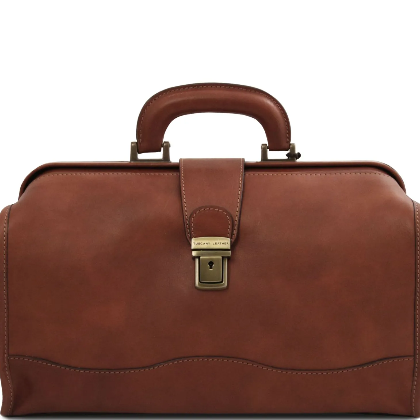 Klassische Doktortasche aus Leder mit Schnalle