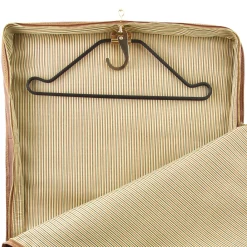 Kleidersack aus Leder mit Grosse Vortasche