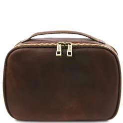 Kulturtasche aus Leder