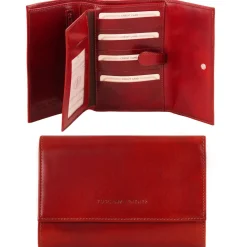 Lederbrieftasche Für Damen mit 4 Scheinfächern