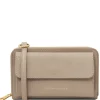 Lederbrieftasche/Handyhalter mit Tragegurt