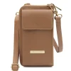 Lederbrieftasche/Handyhalter mit Tragegurt