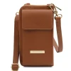 Lederbrieftasche/Handyhalter mit Tragegurt