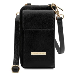 Lederbrieftasche/Handyhalter mit Tragegurt