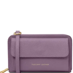 Lederbrieftasche/Handyhalter mit Tragegurt