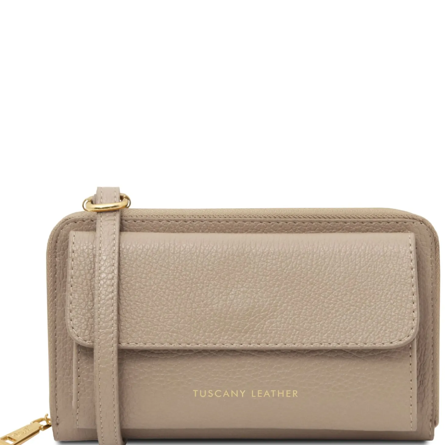 Lederbrieftasche/Handyhalter mit Tragegurt