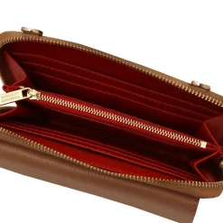 Lederbrieftasche/Handyhalter mit Tragegurt