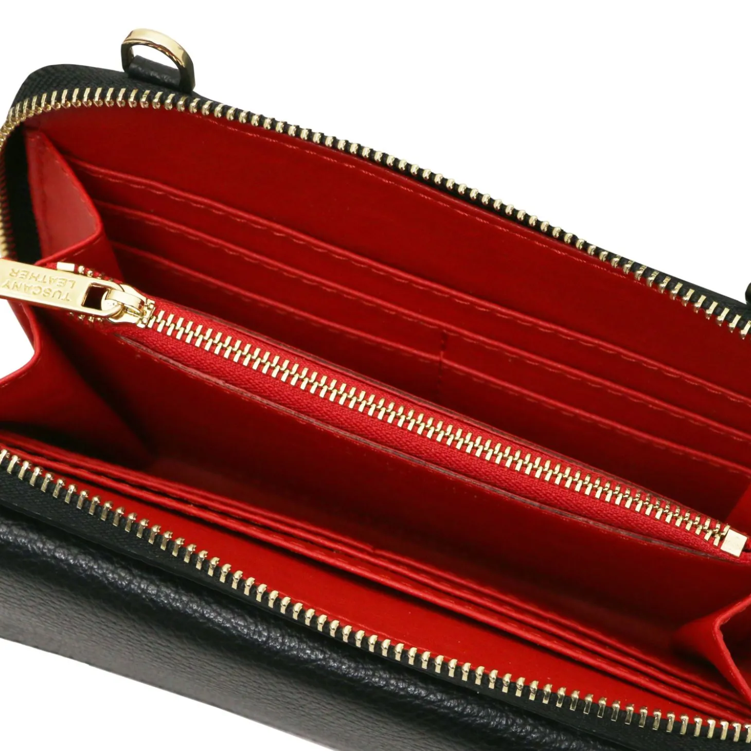 Lederbrieftasche/Handyhalter mit Tragegurt