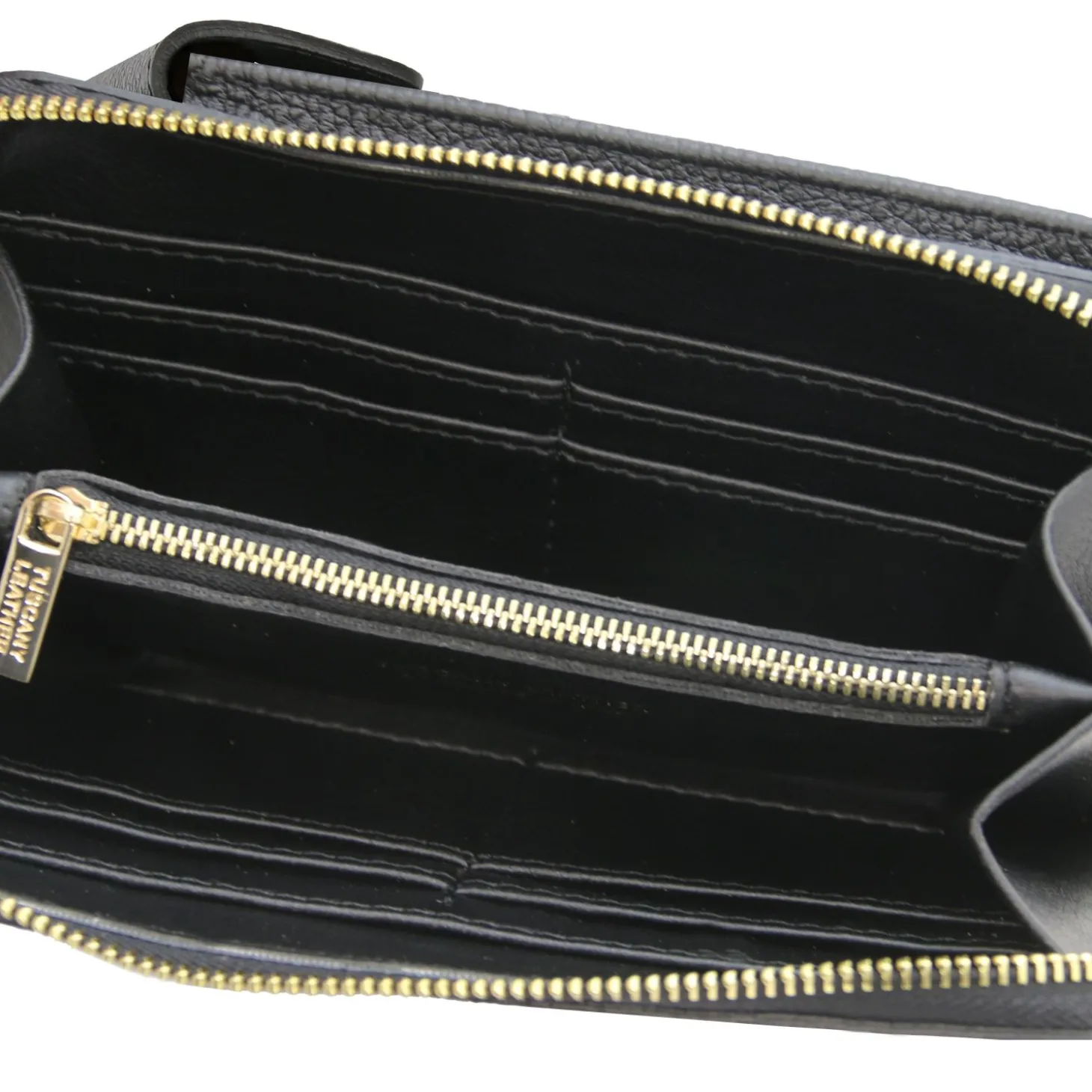 Lederbrieftasche/Handyhalter mit Tragegurt