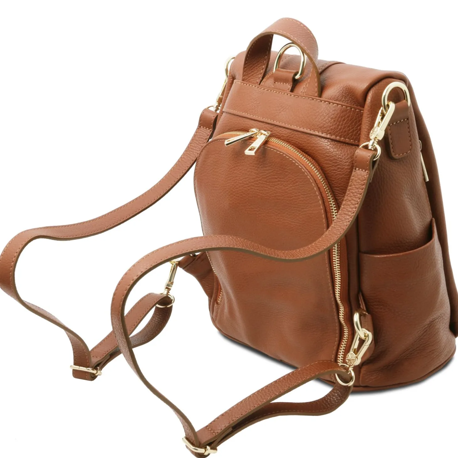 Lederrucksack aus Weichem Leder