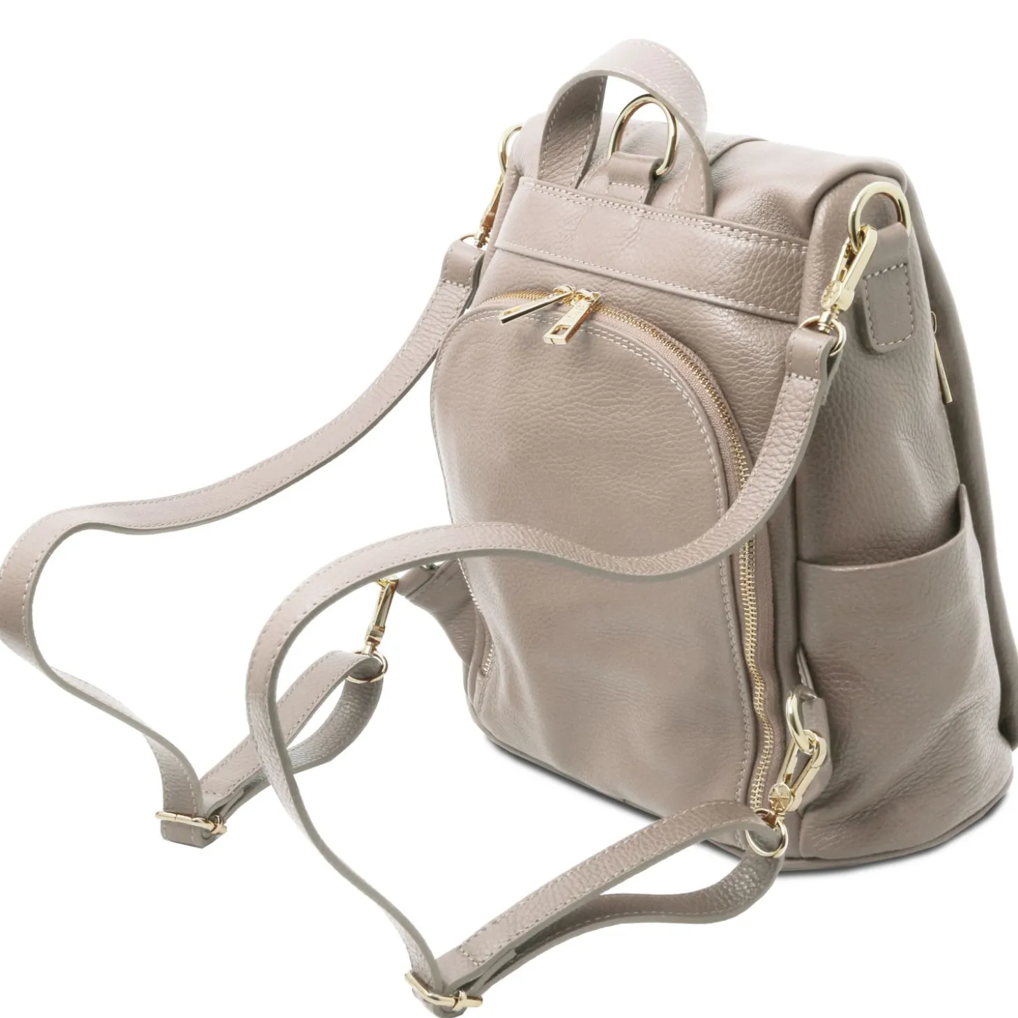 Lederrucksack aus Weichem Leder