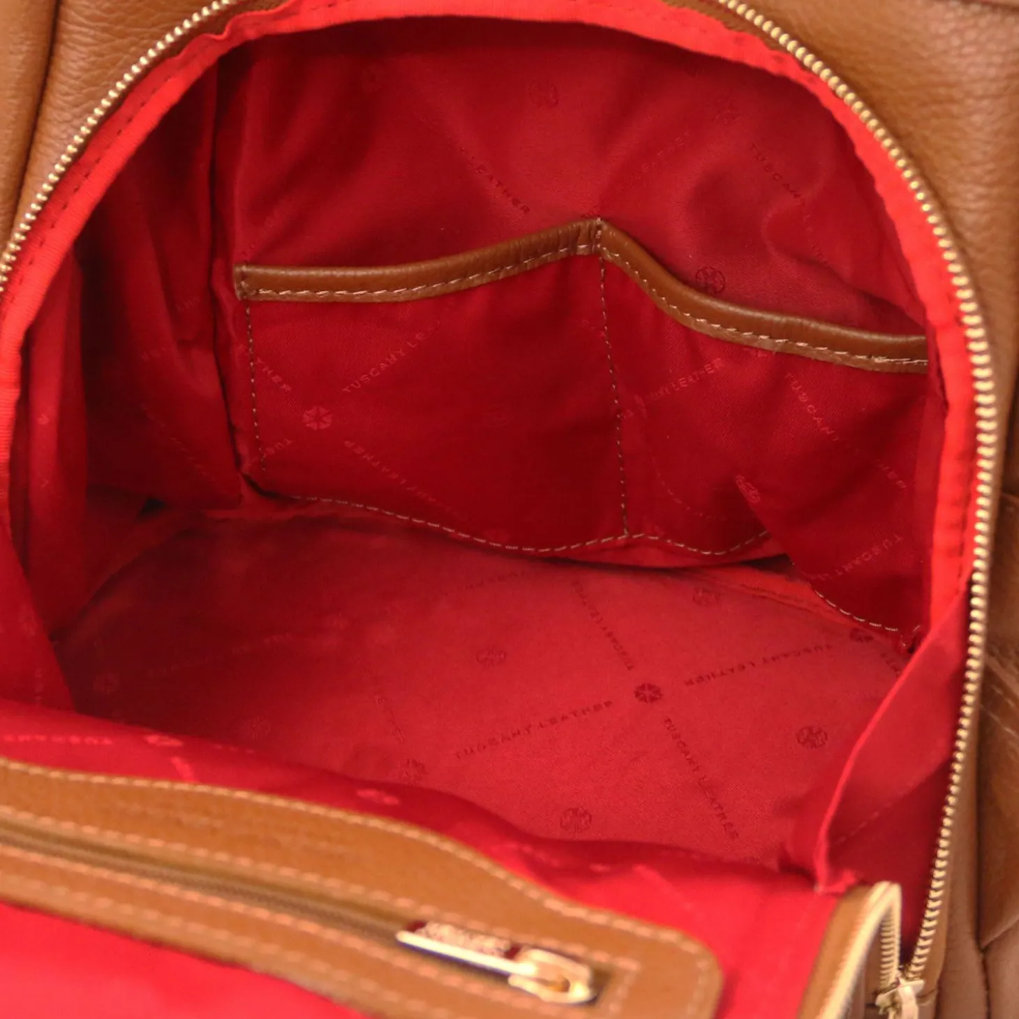 Lederrucksack aus Weichem Leder
