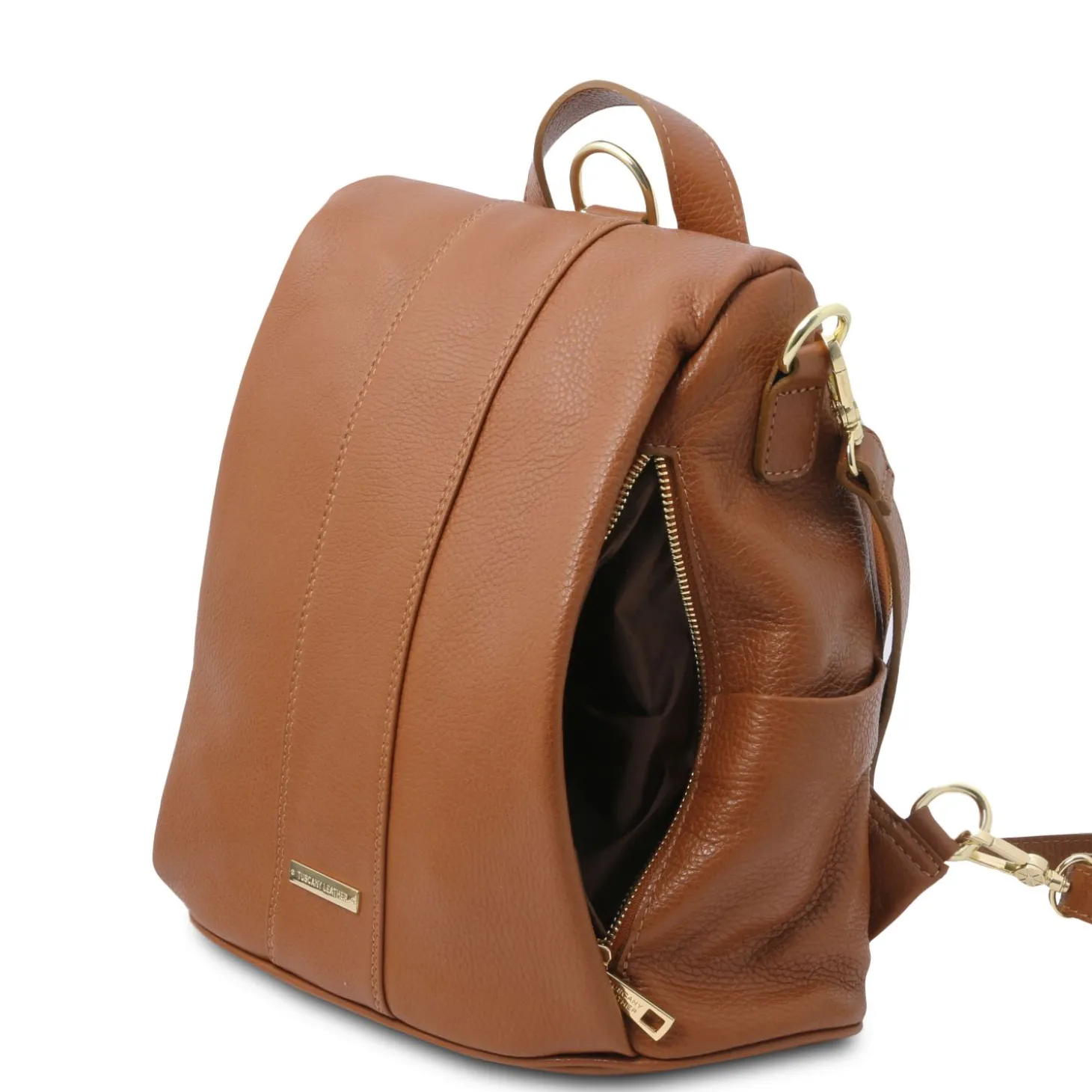 Lederrucksack aus Weichem Leder