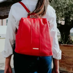 Lederrucksack aus Weichem Leder