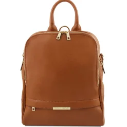 Lederrucksack Für Damen aus Weichem Leder