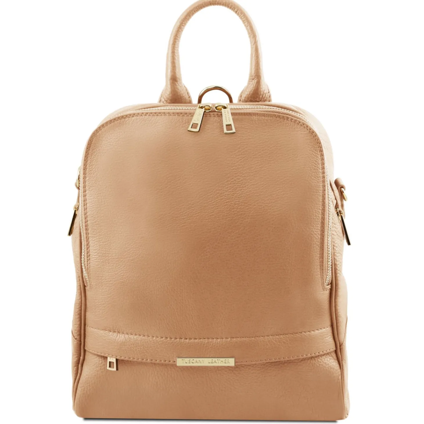 Lederrucksack Für Damen aus Weichem Leder