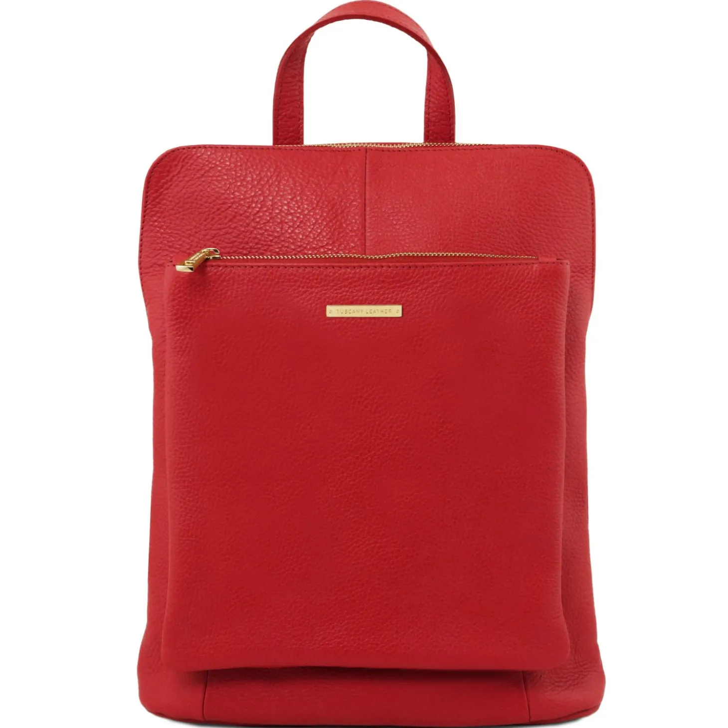 Lederrucksack Für Damen aus Weichem Leder