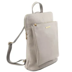 Lederrucksack Für Damen aus Weichem Leder