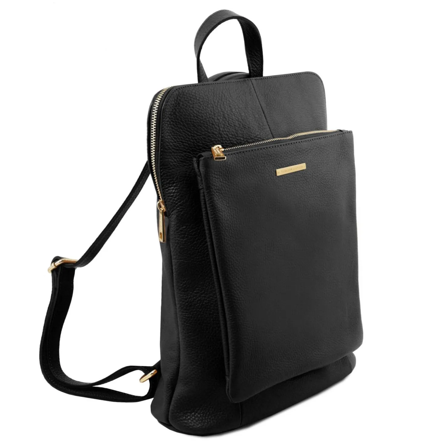Lederrucksack Für Damen aus Weichem Leder