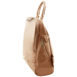 Lederrucksack Für Damen aus Weichem Leder