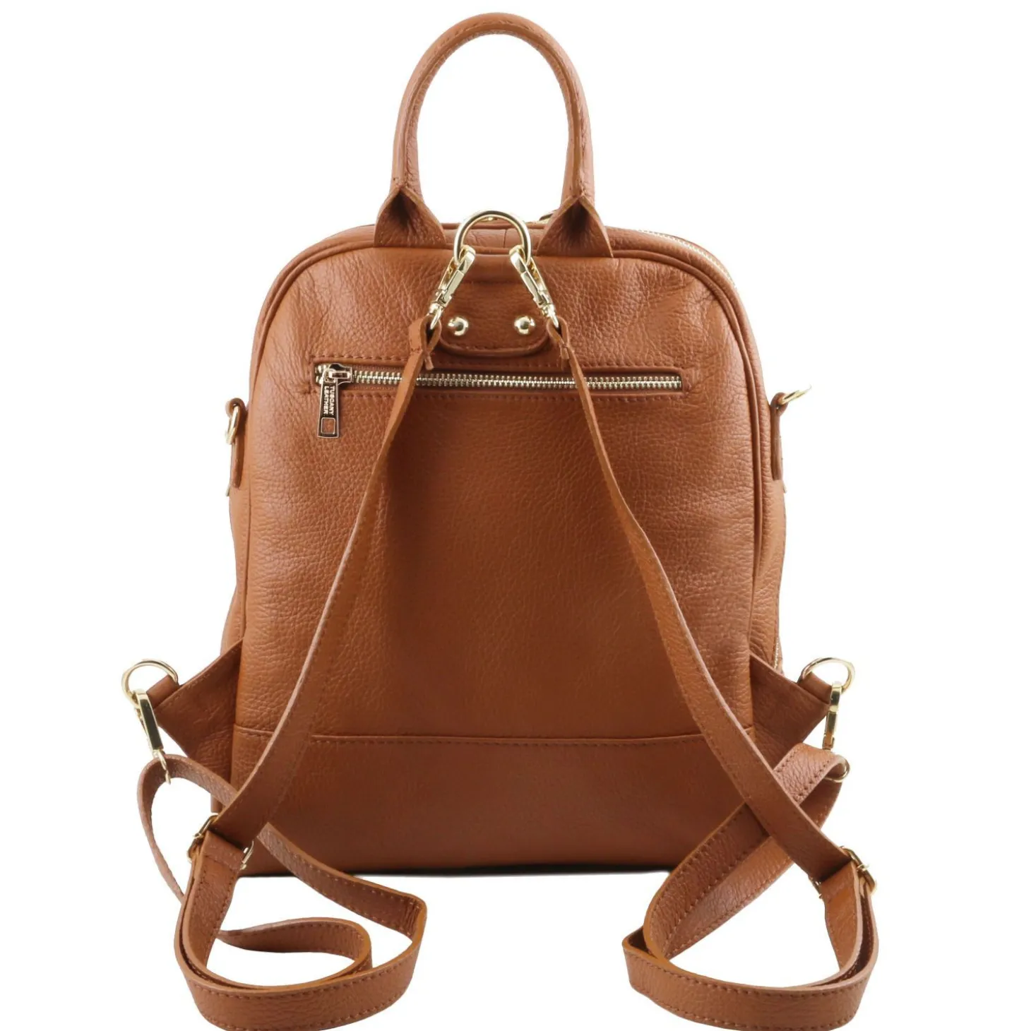 Lederrucksack Für Damen aus Weichem Leder