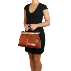 Maulbügel- Arzttasche aus Leder