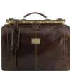 Maulbügelreisetasche aus Leder - Klein