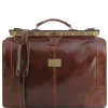 Maulbügelreisetasche aus Leder - Klein