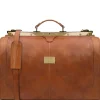 Maulbügelreisetasche aus Leder - Gross