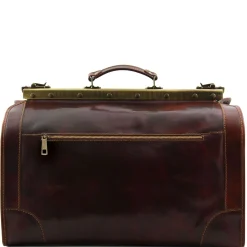 Maulbügelreisetasche aus Leder - Gross