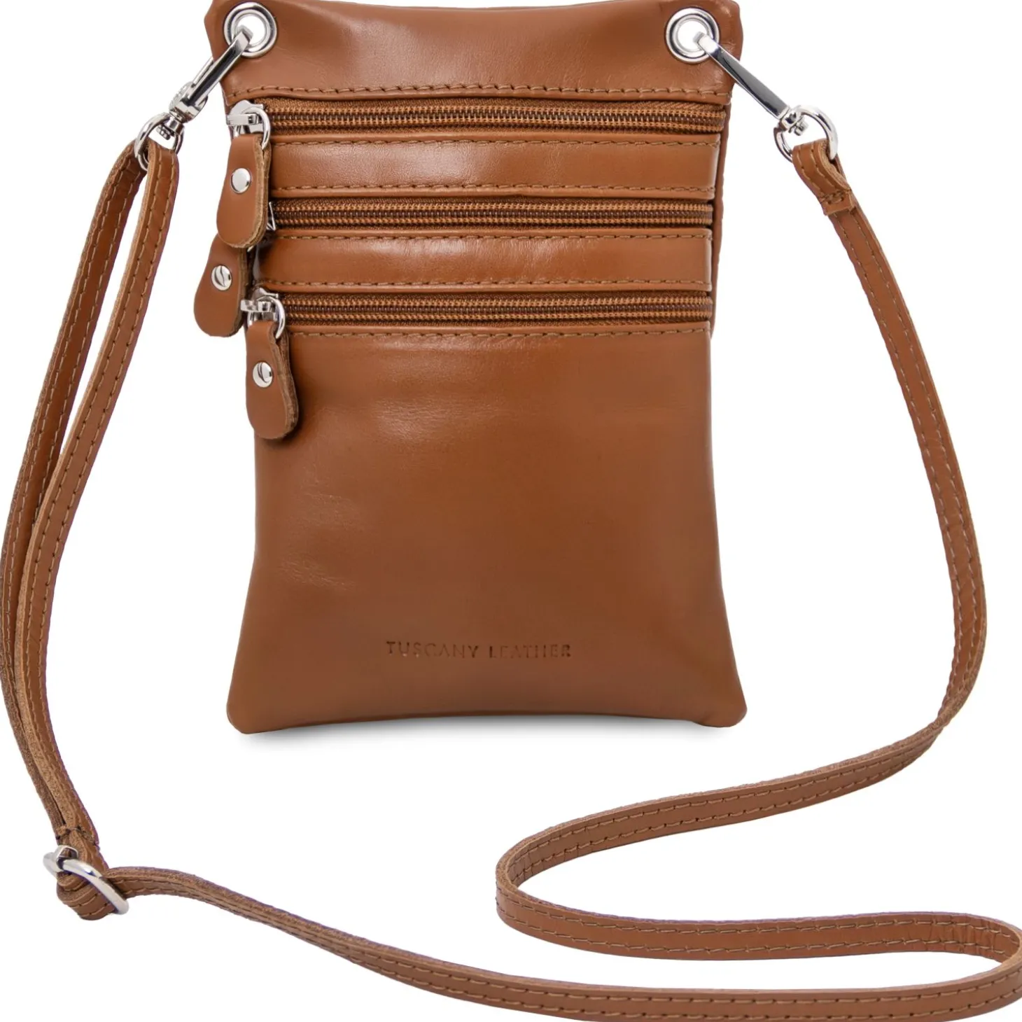 Mini Schultertasche aus Weichem Leder