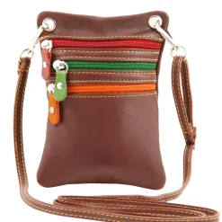 Mini Schultertasche aus Weichem Leder