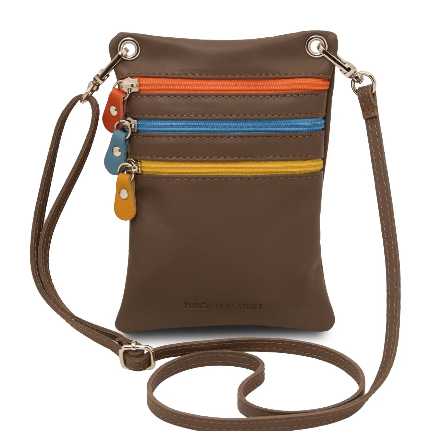 Mini Schultertasche aus Weichem Leder